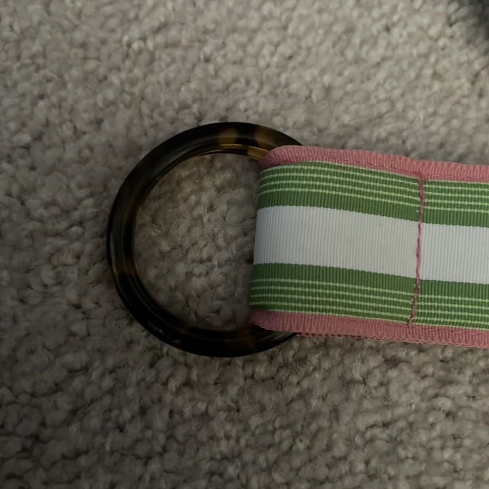 Pink green and white J.Crew belt - Picture 2 of 2